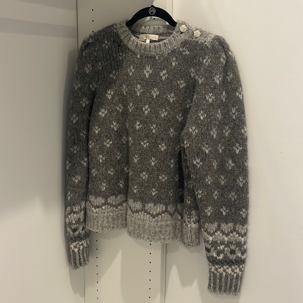 NWOT Loveshackfancy alpacas and wool sweater